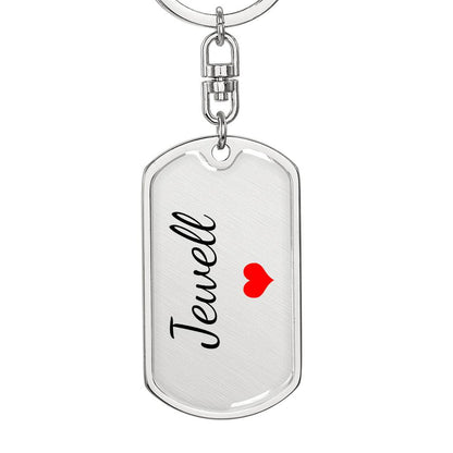 Jewell Keychain – Custom Name Keychain for Women