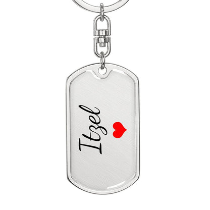 Itzel Keychain – Custom Name Keychain for Women