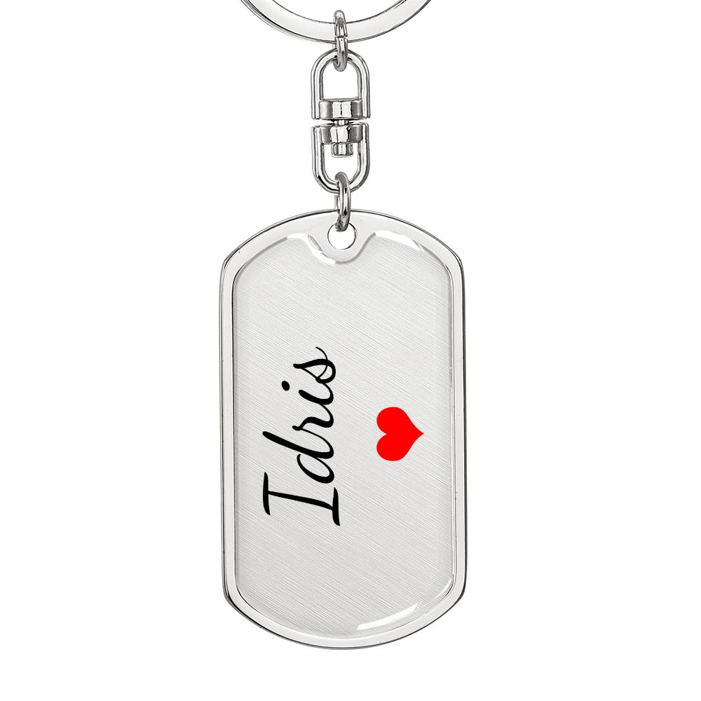 Idris Keychain – Custom Name Keychain for Women