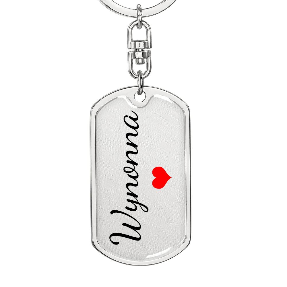 Wynonna Keychain – Name Keychain for Women