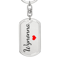 Load image into Gallery viewer, Wynonna Keychain – Name Keychain for Women
