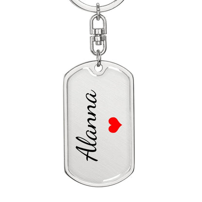 Alanna Keychain – Custom Name Keychain for Women