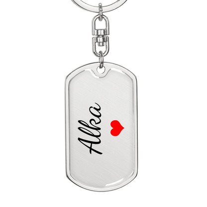 Alka Keychain – Custom Name Keychain for Women