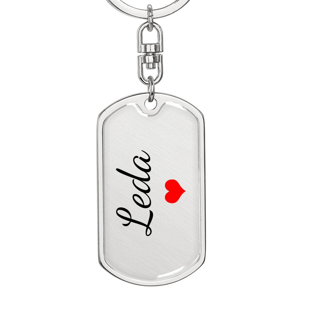 Leda Keychain – Custom Name Keychain for Women