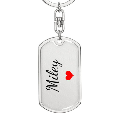 Miley Keychain – Custom Name Keychain for Women