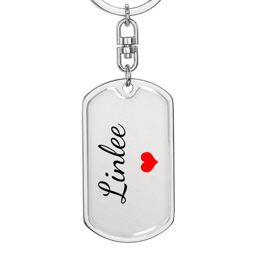 Linlee Keychain – Custom Name Keychain for Women
