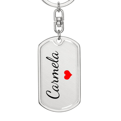 Carmela Keychain – Name Keychain for Women