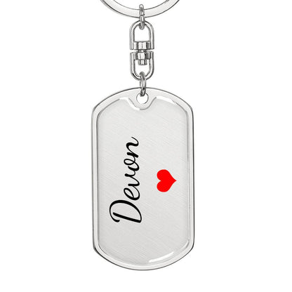 Devon Keychain – Custom Name Keychain for Women