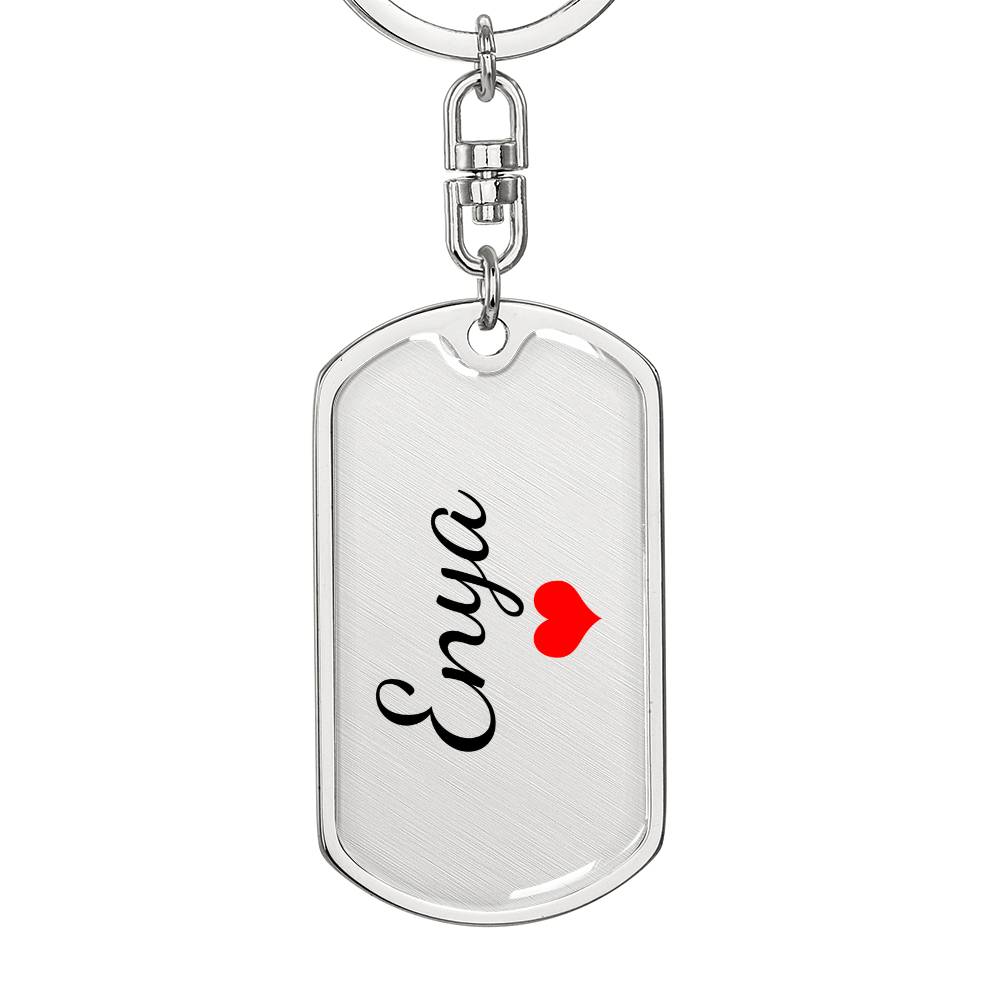 Enya Keychain – Custom Name Keychain for Women