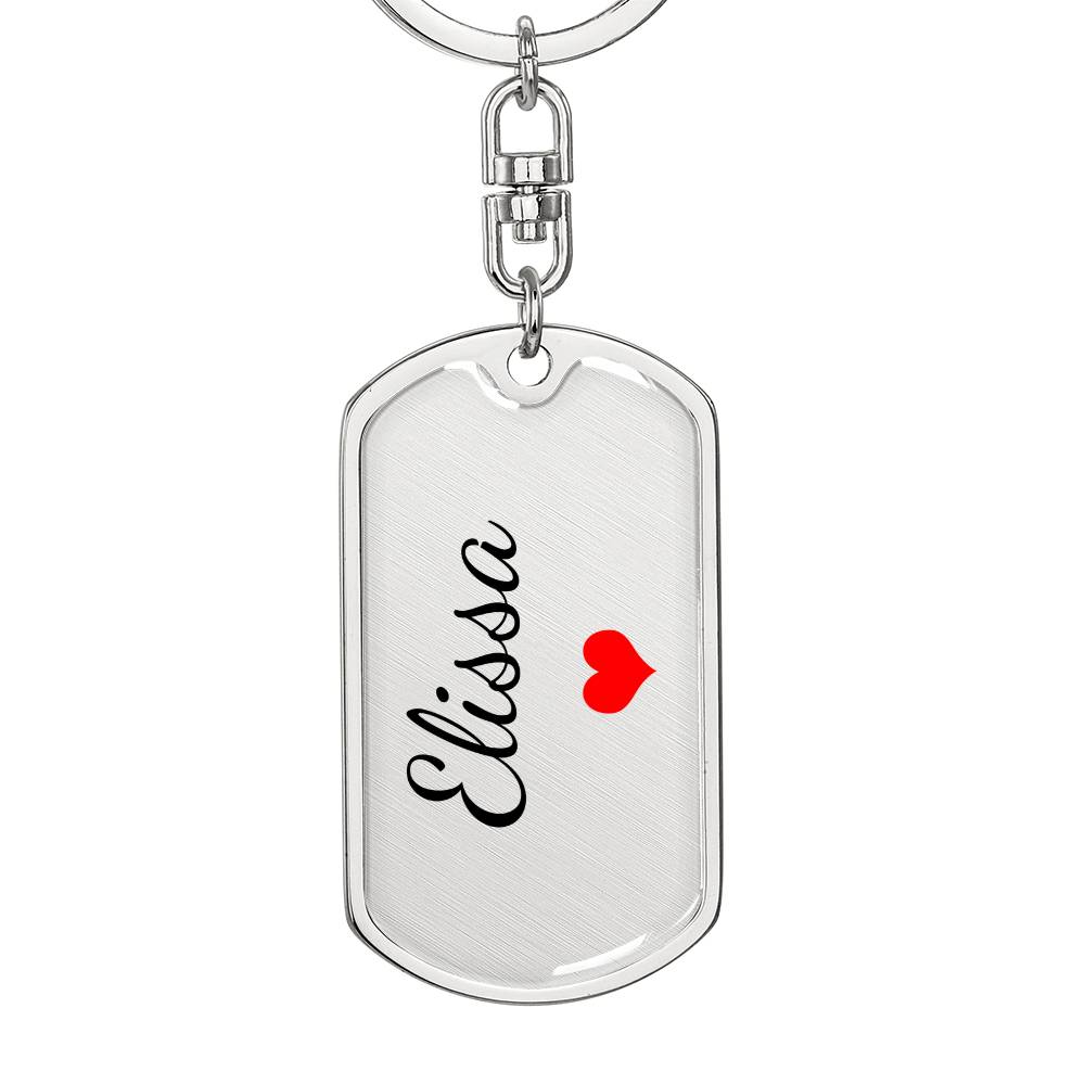 Elissa Keychain – Custom Name Keychain for Women