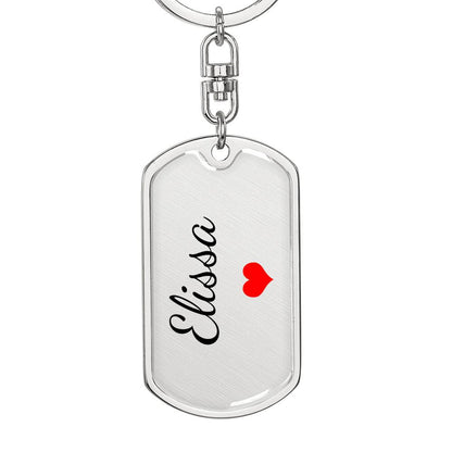 Elissa Keychain – Custom Name Keychain for Women