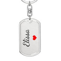 Load image into Gallery viewer, Elissa Keychain – Custom Name Keychain for Women
