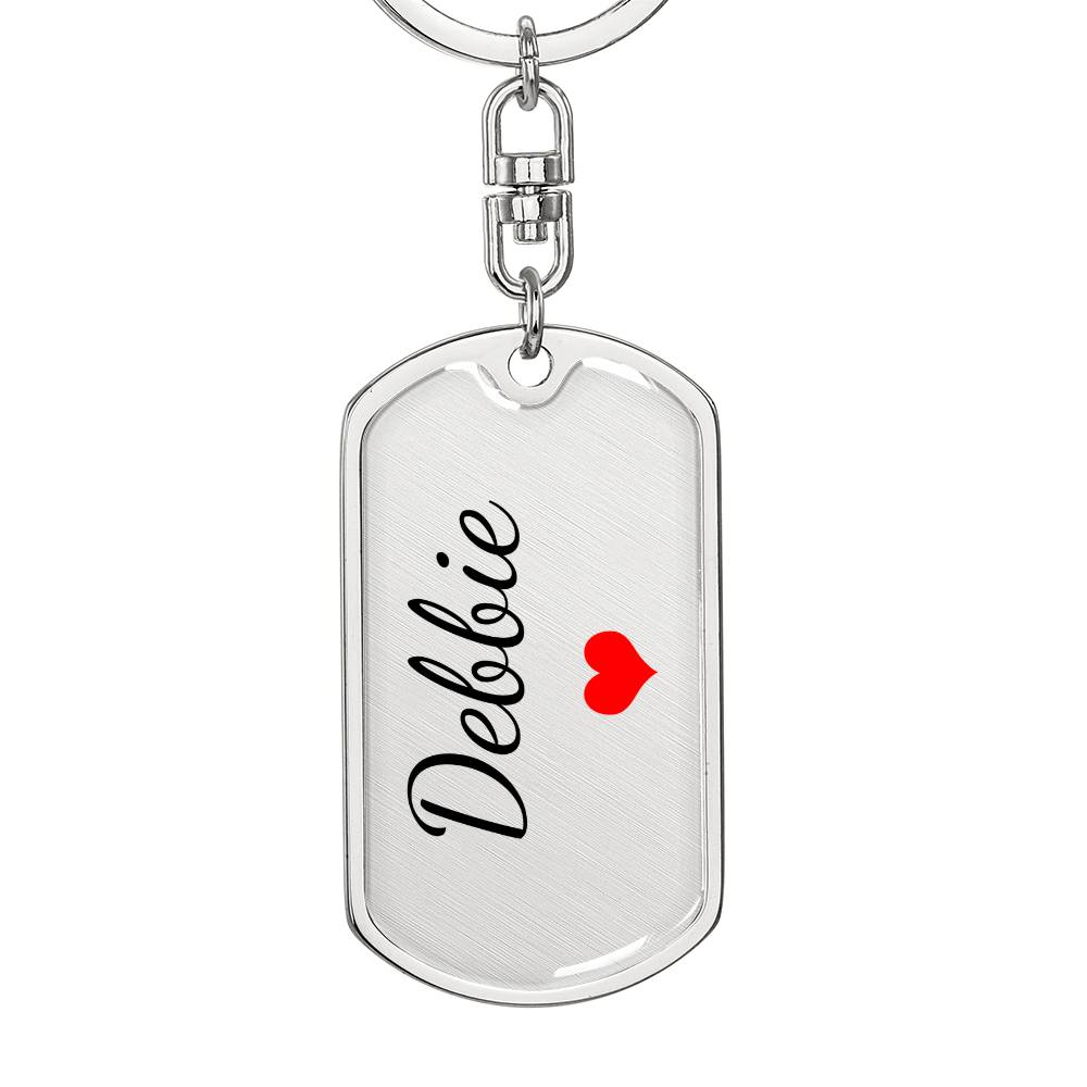 Debbie Keychain – Custom Name Keychain for Women