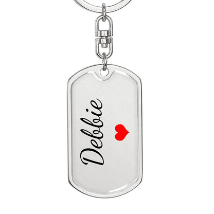 Debbie Keychain – Custom Name Keychain for Women