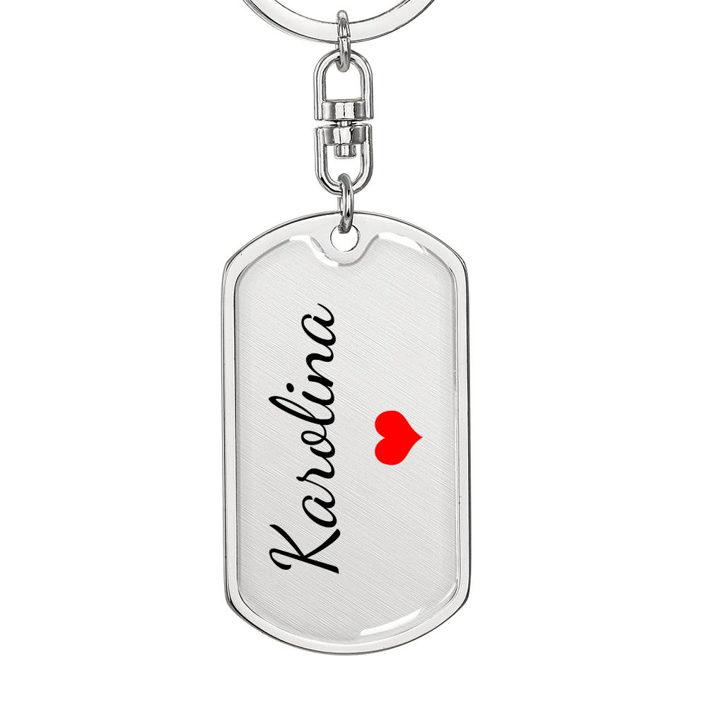 Karolina Keychain – Name Keychain Gift