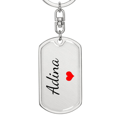 Adina Keychain – Custom Name Keychain for Women