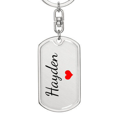 Hayden Keychain – Custom Name Keychain for Women