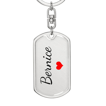 Bernice Keychain – Name Keychain for Women