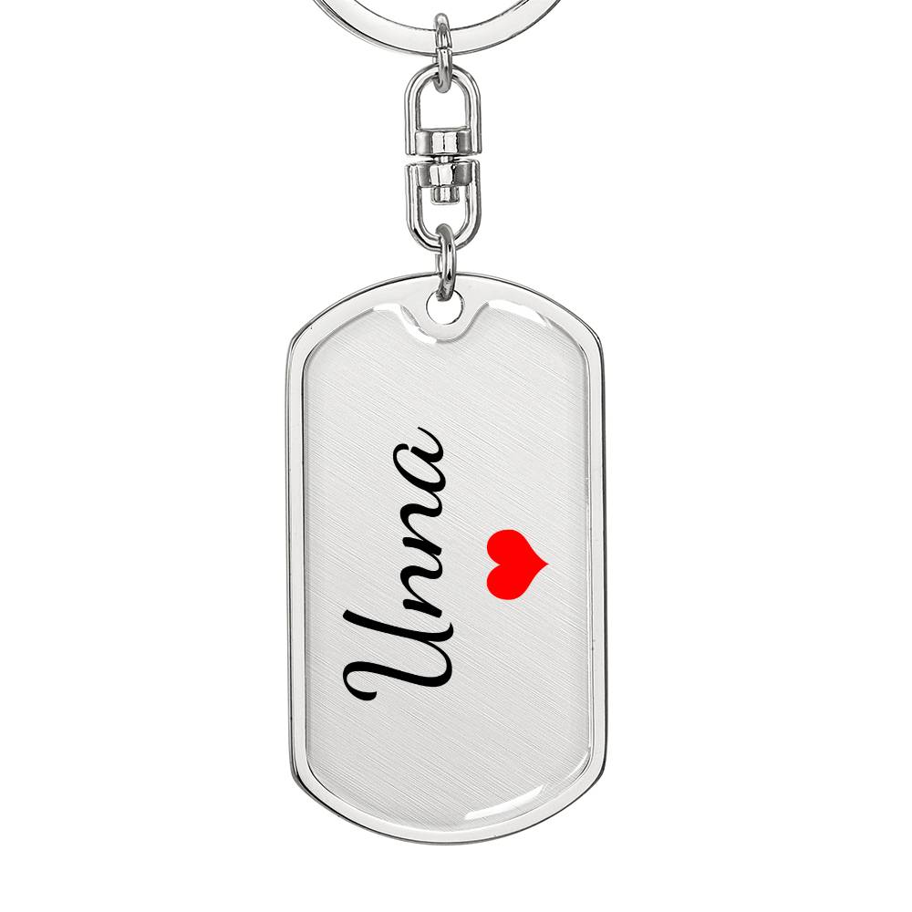 Unna Keychain – Custom Name Keychain for Women