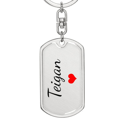 Teigan Keychain – Custom Name Keychain for Women