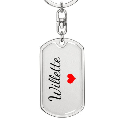 Willette Keychain – Name Keychain Gift