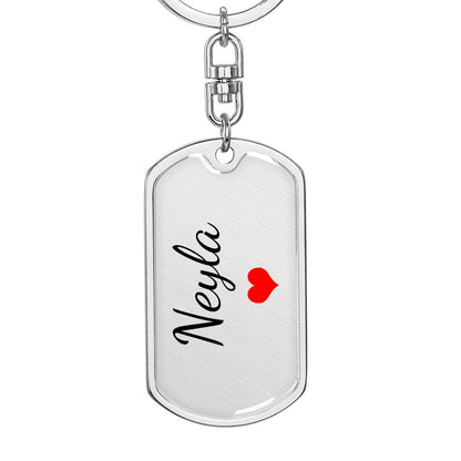 Neyla Keychain – Custom Name Keychain for Women