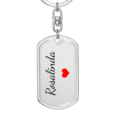 Rosalinda Keychain – Name Keychain Gift