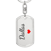 Load image into Gallery viewer, Dallas Keychain – Custom Name Keychain for Women
