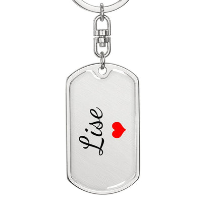 Lise Keychain – Custom Name Keychain for Women