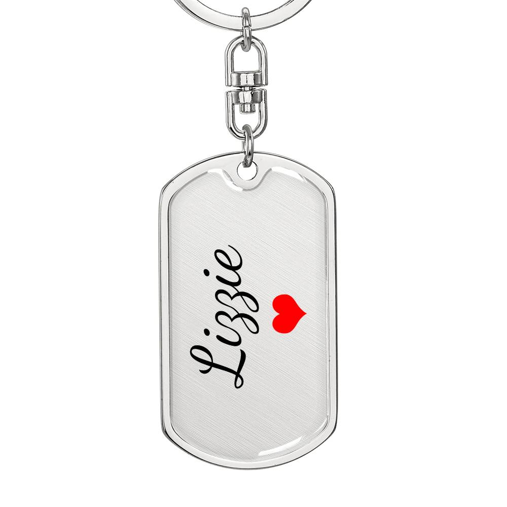Lizzie Keychain – Custom Name Keychain for Women