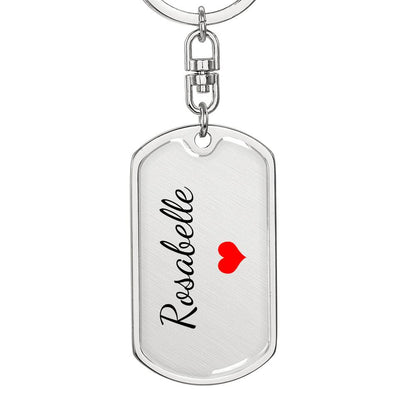 Rosabelle Keychain – Name Keychain Gift