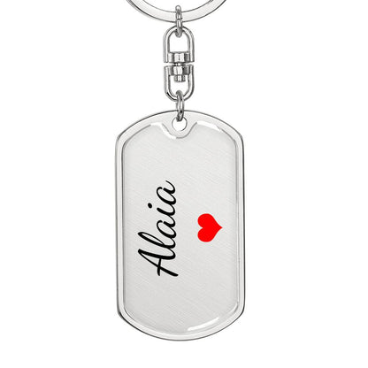 Alaia Keychain – Custom Name Keychain for Women