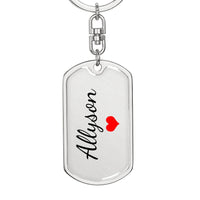 Load image into Gallery viewer, Allyson Keychain – Name Keychain for Women
