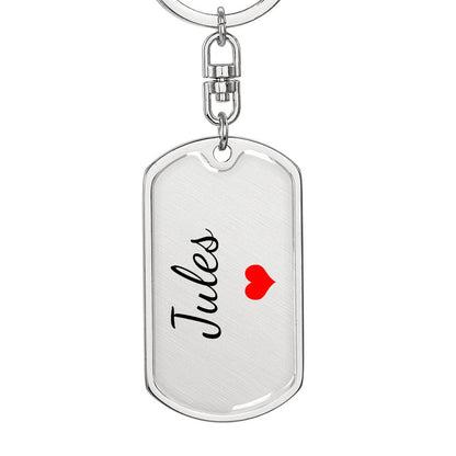 Jules Keychain – Custom Name Keychain for Women