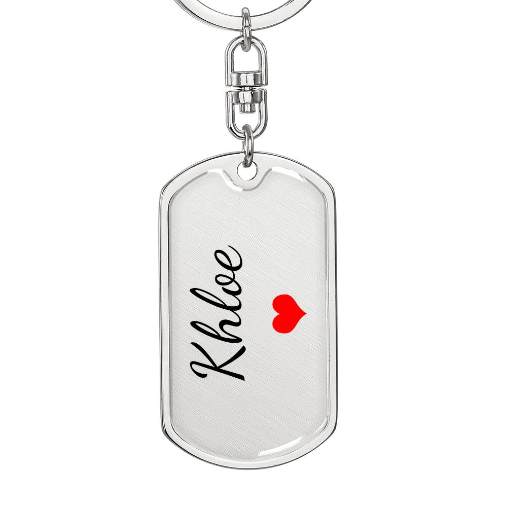 Khloe Keychain – Custom Name Keychain for Women