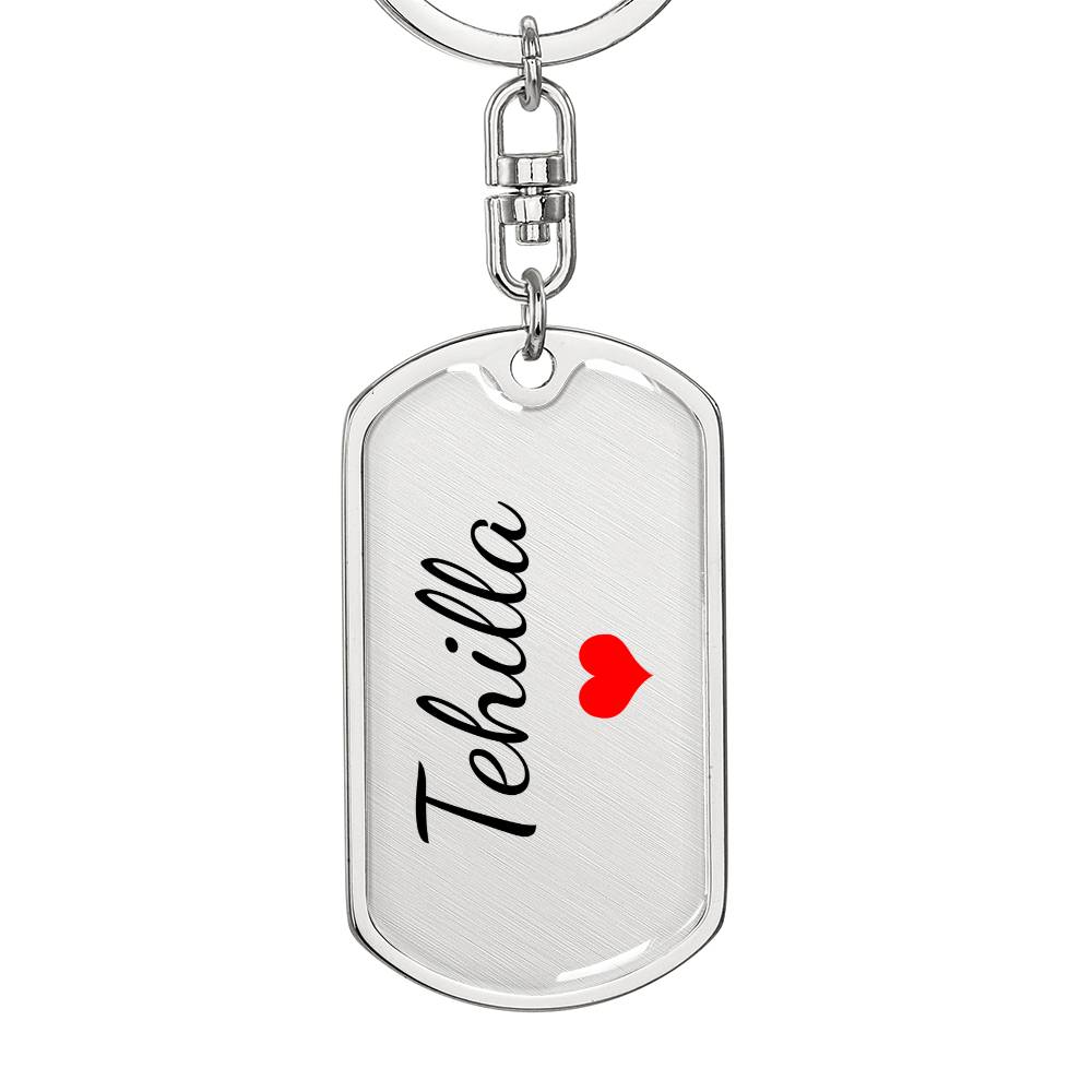 Tehilla Keychain – Name Keychain for Women
