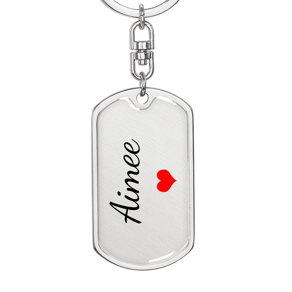 Aimee Keychain – Custom Name Keychain for Women