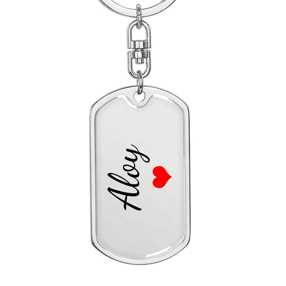 Aloy Keychain – Custom Name Keychain for Women