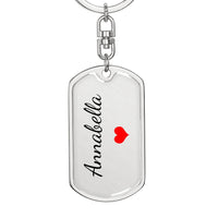 Load image into Gallery viewer, Annabella Keychain – Name Keychain Gift
