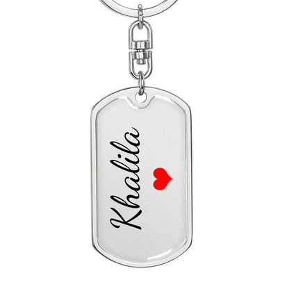 Khalila Keychain – Name Keychain for Women