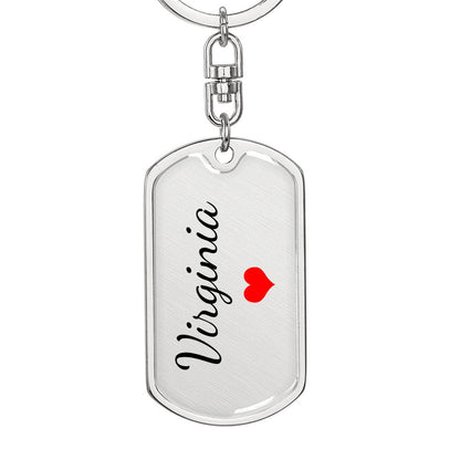 Virginia Keychain – Name Keychain Gift