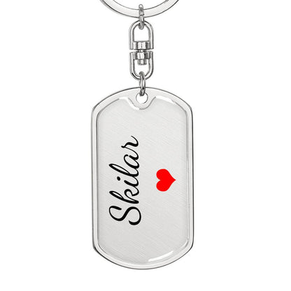 Skilar Keychain – Custom Name Keychain for Women