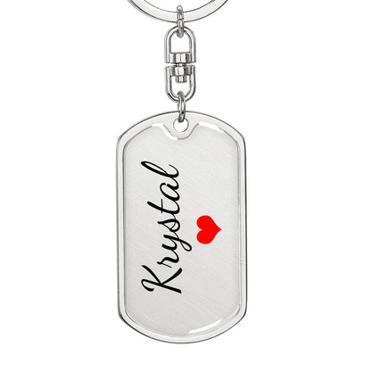 Krystal Keychain – Name Keychain for Women
