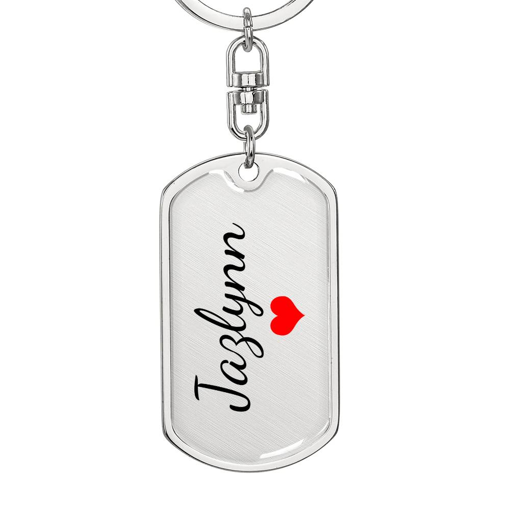 Jazlynn Keychain – Name Keychain for Women