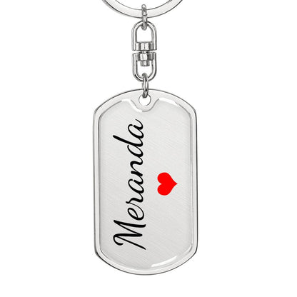 Meranda Keychain – Name Keychain for Women