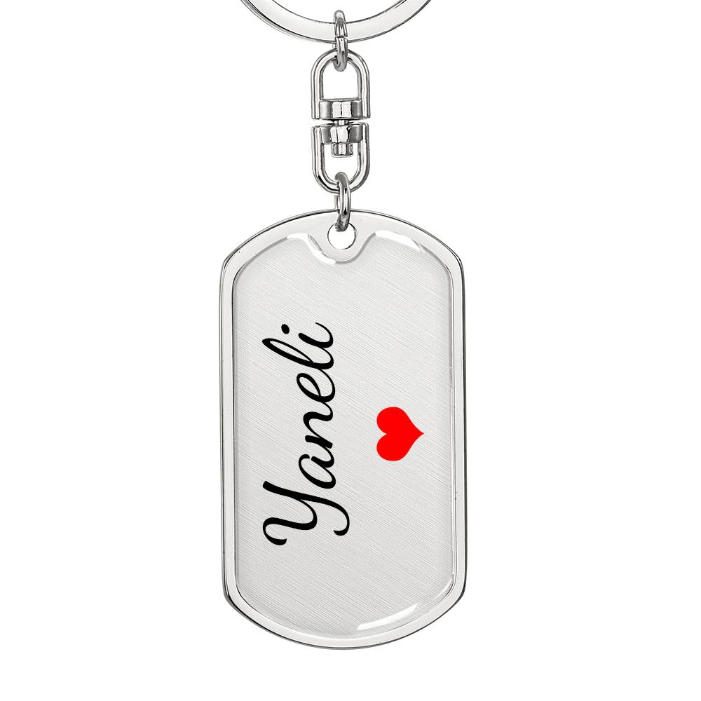Yaneli Keychain – Custom Name Keychain for Women