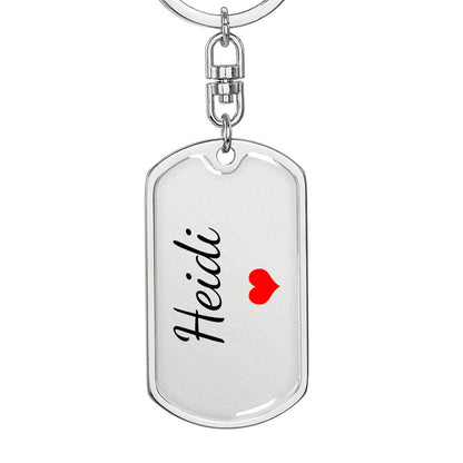 Heidi Keychain – Custom Name Keychain for Women