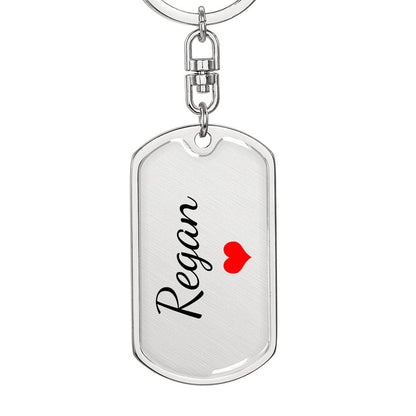 Regan Keychain – Custom Name Keychain for Women