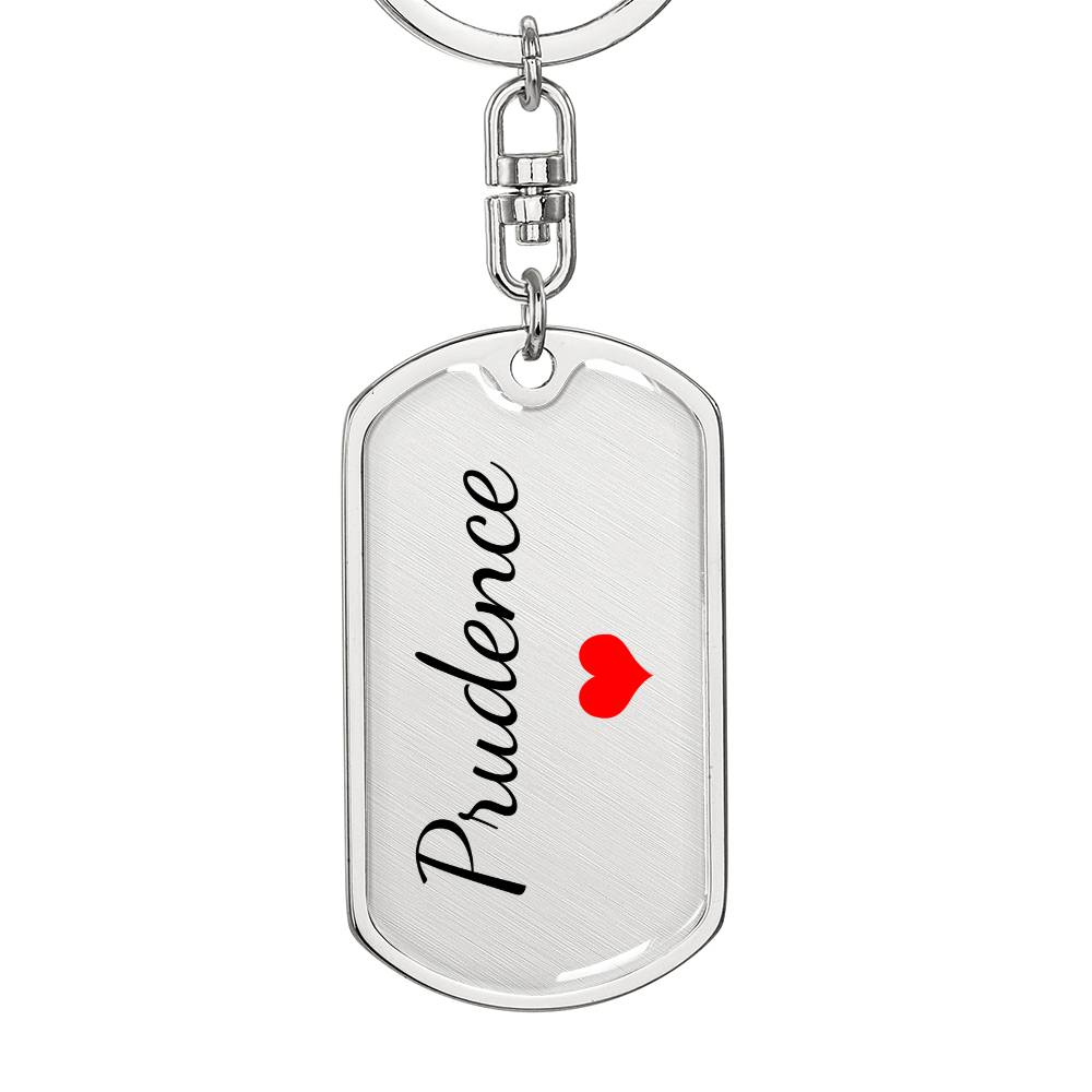 Prudence Keychain – Name Keychain Gift