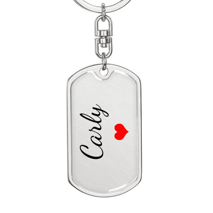 Carly Keychain – Custom Name Keychain for Women